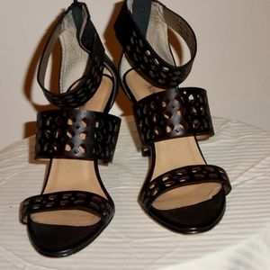 Neiman Marcus Ankle Straps Cut Out Heels